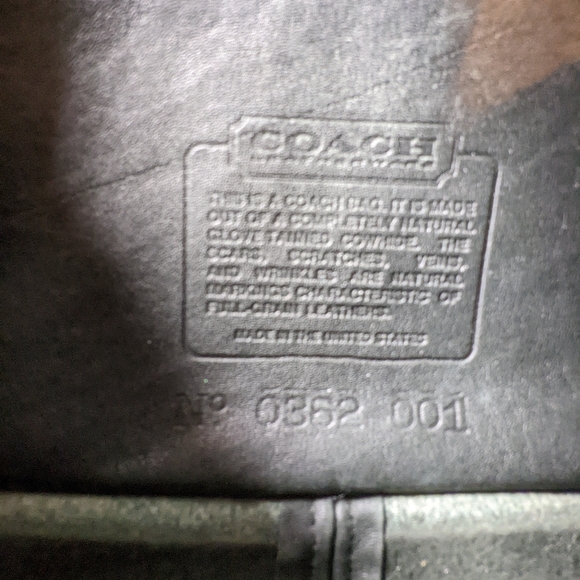 Vintage Coach Spectator Compartment Bag №9850 in Black + Tabac - Picture 3 of 3